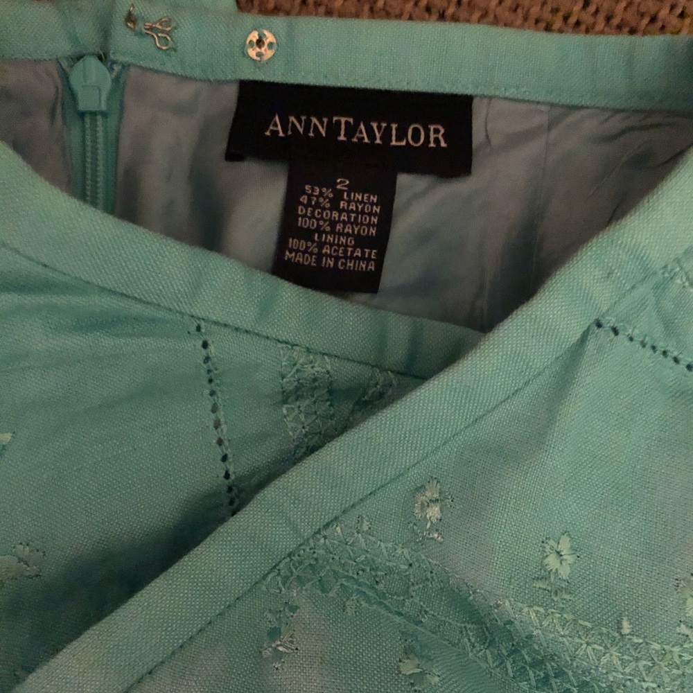 Ann Taylor turquiose skirt
